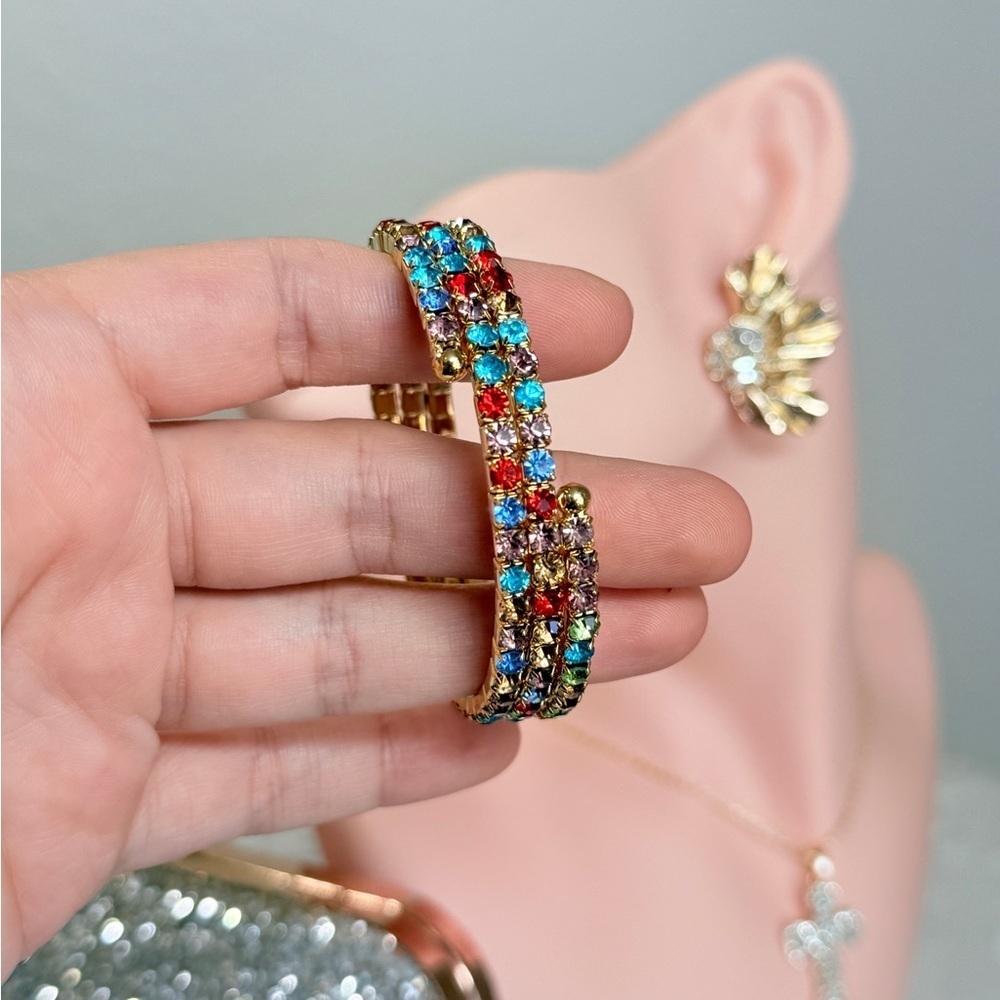 ⚜️ Colorful Rhinestone Bracelet - Picture 7 of 7